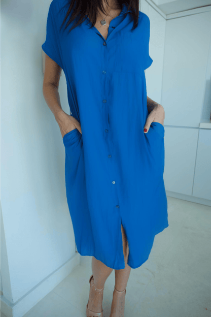 MIDI SHIRT DRESS
